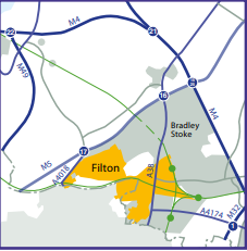 Map of Filton enterprise area 