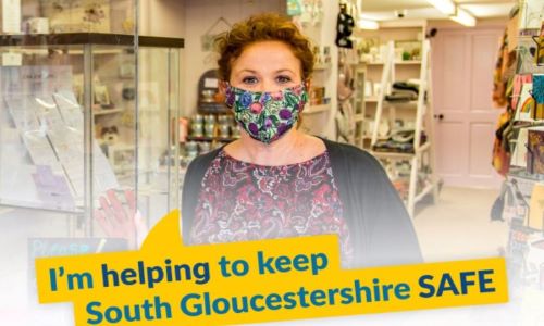 Covid flyer 'Helping keep South Glos safe'