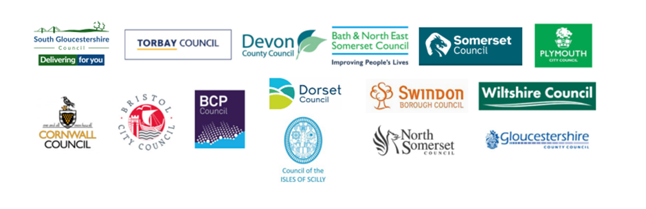 Logos of 15 council members of the SWCA