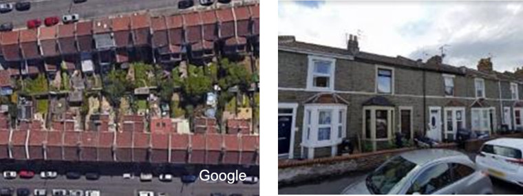 Density examples, terraced housing