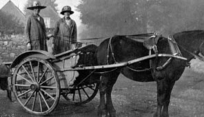 A horse drawn cart