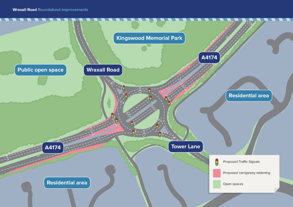 Wraxall Road Roundabout (through-about) | BETA - South Gloucestershire ...